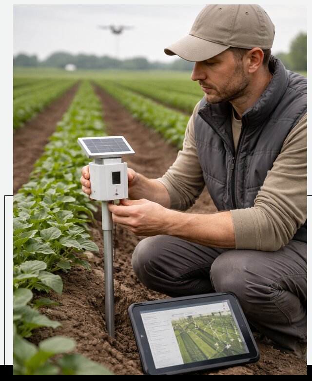IoT мониторинг сельскохозяйственных полей и контроля в Ефремах