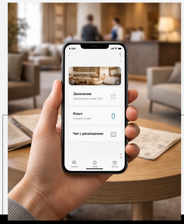 Мобильное приложение для гостей отеля в Ефремах, управление сервисом